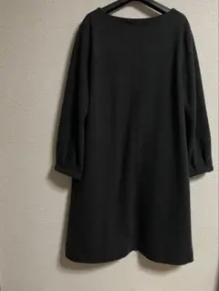 ニットロングワンピース 長袖 　ブラックドゥクラッセ　　DoCLASSE L