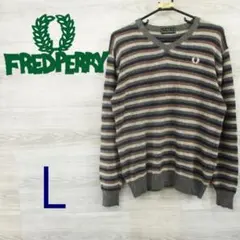 春物 FRED PERRY フレッドペリー イタリア製＜薄手ニット＞M0245c