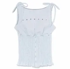 andmary Lana ribbon tops White 2 - メルカリ