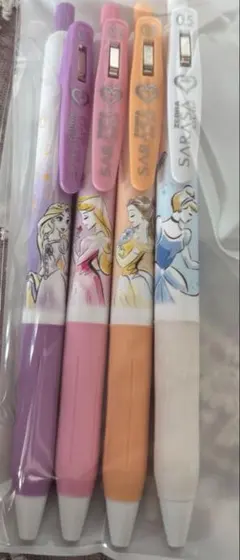新品・未使用品❣️ SARASAクリップ ディズニープリンセス4本セット　匿名発送