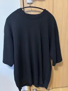 【美品】ベイフロー ワッフル地 Tシャツ ブラック サイズ4のサムネイル