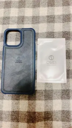 iPhone14ProMax レザーケース 米軍MIL規格 星空ブルー