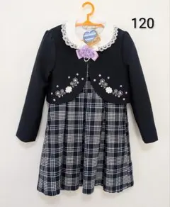 smell sweet フォーマル 120 ワンピース 紺 入学式 卒園式