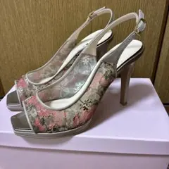 美品⭐︎ダイアナ花柄ミュール24のサムネイル