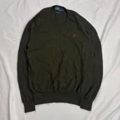 POLO by Ralph Lauren v neck knit sweaterのサムネイル