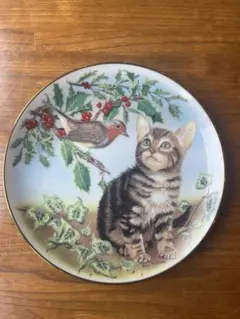 美品】ドイツ ヴィンテージ 猫絵皿 壁掛け コレクションプレート