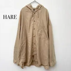 HARE ハレ シャツ フードデザイン 【M】 ベージュ 日本製 オーバーサイズのサムネイル