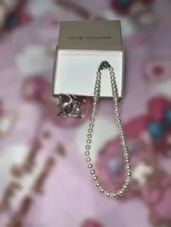 VOTRE COUTURE パールネックレス イヤリング セット フォーマル