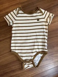 【美品】baby GAP ストライプロンパース 12-18ヶ月