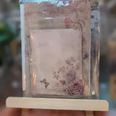 【新品未開封】花柄蝶デザイン レターセット