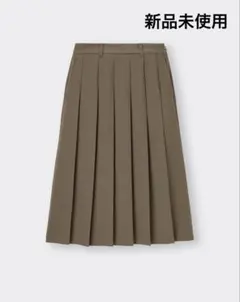 GU プリーツミディスカート　Sサイズ　OLIVE オリーブ