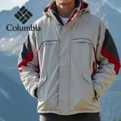 【Columbia】刺繍ロゴ中綿マウンテンジャケット ナイロンブルゾン