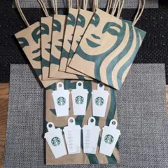 スタバ 紙袋 タグ 7 セット ギフト スターバックス メッセージカード
