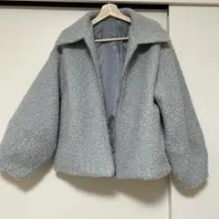 Gready Brilliant　favori　ナッピング衿コクーンコート　美品