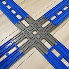プラレール 対応　複線交差レール　(自作品)