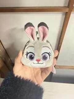 ズートピア　フェイスがま口ポーチ　ジュディ