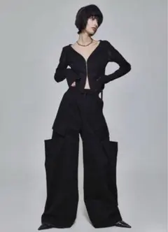 litmus kishidamiki nylon jumpsuit 黒(ベルト付 litmus kishidamiki nylon jumpsuit 黒(ベルト付 - メルカリ