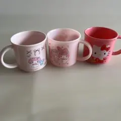 マイメロディ/キティ/プラスチックマグカップ 3個セット