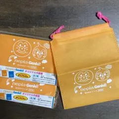 3枚セット　ネピアゲンキ　アンパンマン　ドキンちゃん　オリジナル巾着袋