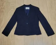 UNITED ARROWS ネイビー ノーカラージャケット