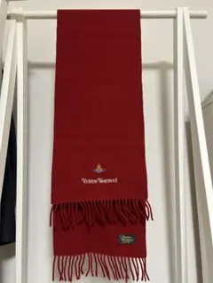 Vivienne Westwood 赤 マフラー フリンジ付き