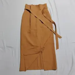 《超美品》SENSE OF PLACE　ロングスカート　ベルト付き