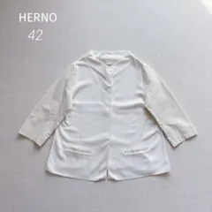 HERNO ノーカラージャケット ホワイト 2026年最新】HERNO カラー：ホワイト系 レディース ノーカラー