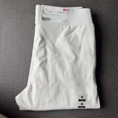 UNIQLO ウルトラストレッチリブレギンスパンツ Mサイズ オフホワイト