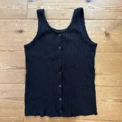 FREAK'S STORE リブタンクトップ ブラック Fのサムネイル