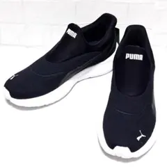 新品✨PUMA SOFTRIDE コスミック 26 スリップイン ネイビー系