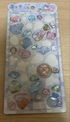うみのいきもの　海の生き物　うるちゅるポップシール