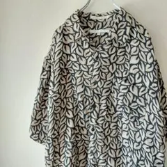 ペリーエリス　PERRY ELLIS 柄シャツ　シルク リネンのサムネイル