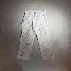 Wrangler ペンキ グランジ ホワイト ペインターパンツ W34 - メルカリ