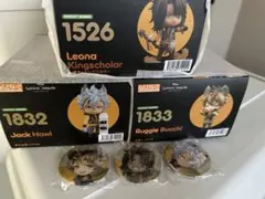 ツイステ ねんどろいど　レオナ　ラギー　ジャック　セット　特典缶バッジ付き