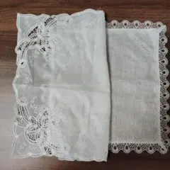 レースハンカチ 刺繍