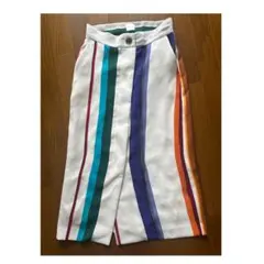 Paul Smith ◎ マルチストライプ　ロングスカート　日本製