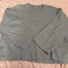 UNIQLO 長袖カットソー グリーン L