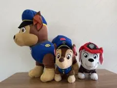 パウパトロール　チェイス　ぬいぐるみ　マーシャル　　3点セット　②