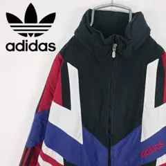 送料無料！ アディダス ブルゾン ジャケット マルチカラー 古着 90s メンズ