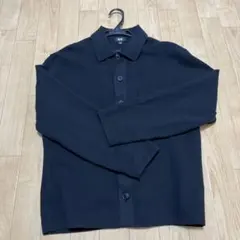 UNIQLO ミラノリブシャツカーディガン Sサイズ　カーディガン　ブラック