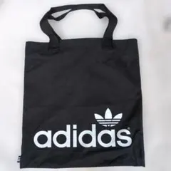 adidas トートバッグ 黒　レア キャンバス　アディダス