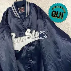 レアUSA製90s古着○スターター ミシガン大学 刺繍スタジャン メンズL STARTER ナイロンジャケット 「ヴィンテージ古着」90's