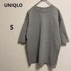 ユニクロ　UNIQLO エアリズムコットンオーバーサイズT 五分袖　ボーダー S