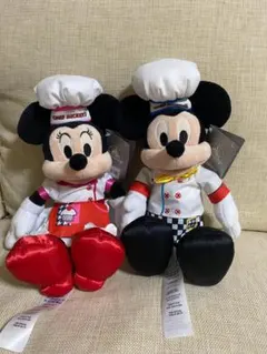 海外ディズニー WDW限定 シェフミッキー ぬいぐるみ ミッキーミニーペア 海外ディズニー WDW限定 シェフミッキー ぬいぐるみ ミッキーミニー