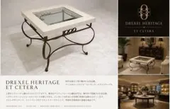 展示品】ドレクセルヘリテイジ「 エトセトラ」ガラストップコンソール