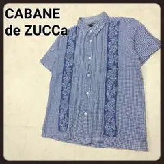 CABANE de ZUCCA ギンガムチェックシャツ M