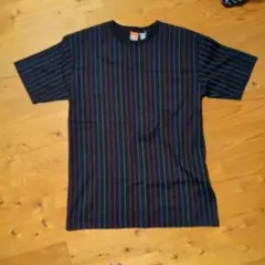 PHENOMENON カラフルストライプ Tシャツ Lサイズのサムネイル