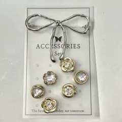 リボン ブローチ ピン ピンブローチ