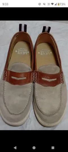 VANS CA バンズ ペニーローファー ベージュ 28.5cm