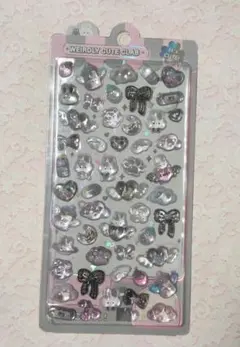 ボンボンドロップシール風 しろくろ